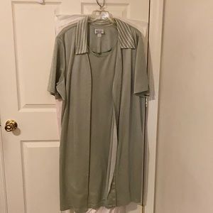 Large 18/20 green dress savvy dress